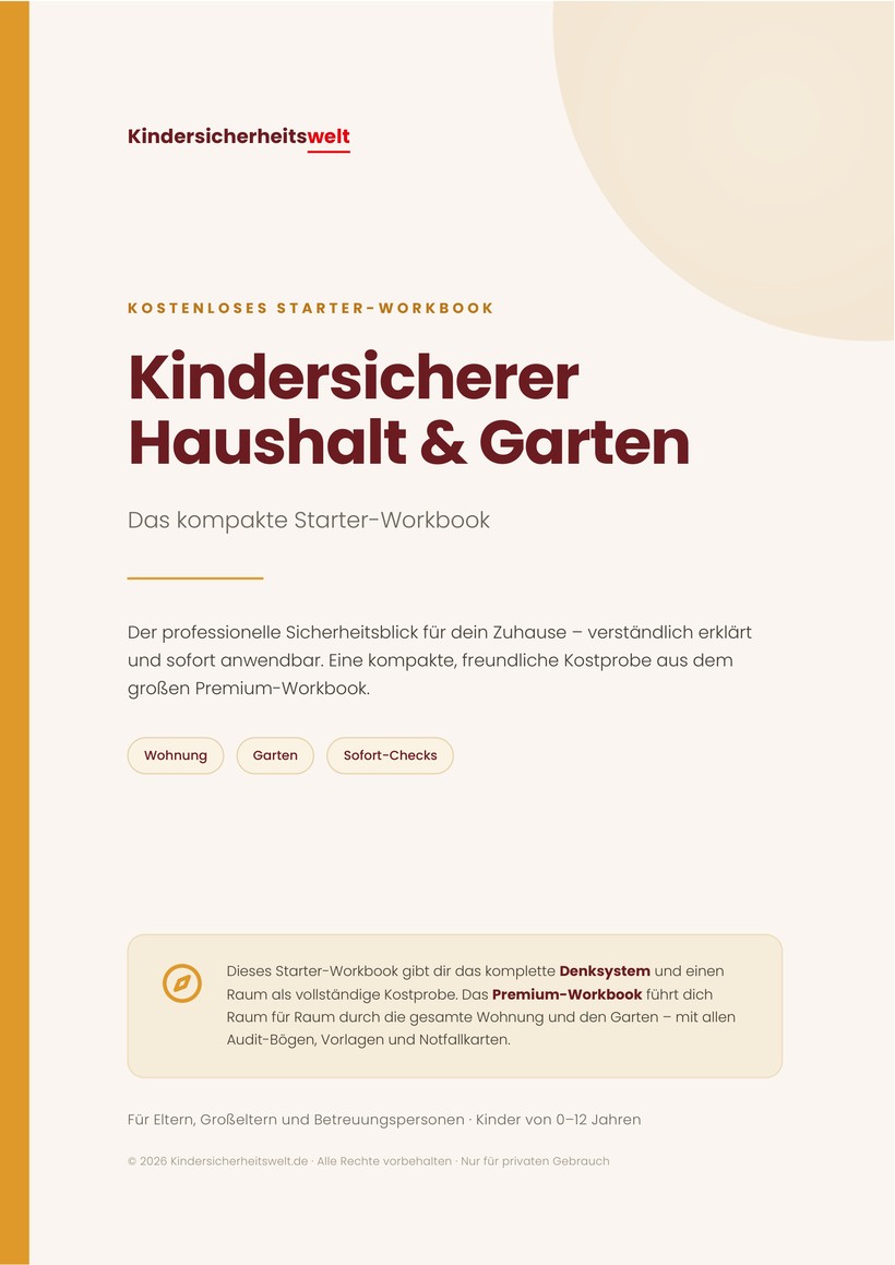 Titelseite Starter-Workbook Kindersicherer Haushalt & Garten