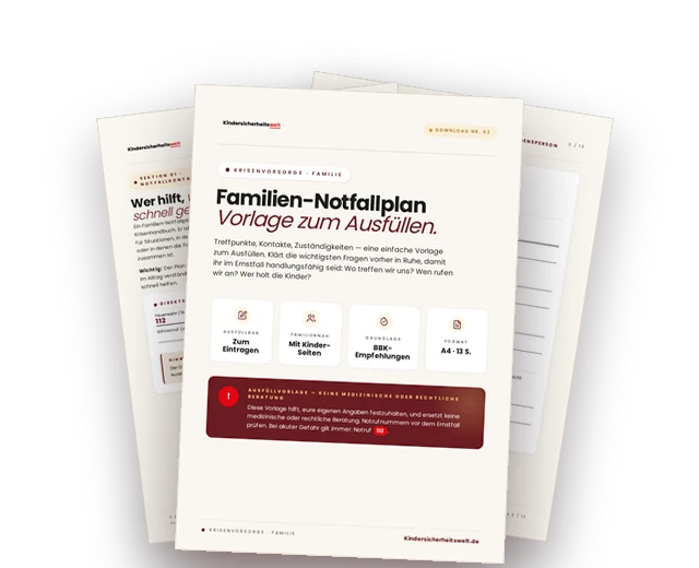 Vorschau der Vorlage Familien-Notfallplan