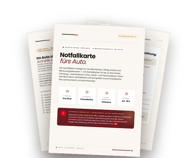 Vorschau der Notfallkarte fürs Auto